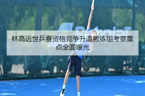 林高远世乒赛资格竞争升温教练组考察重点全面曝光(milan.com)